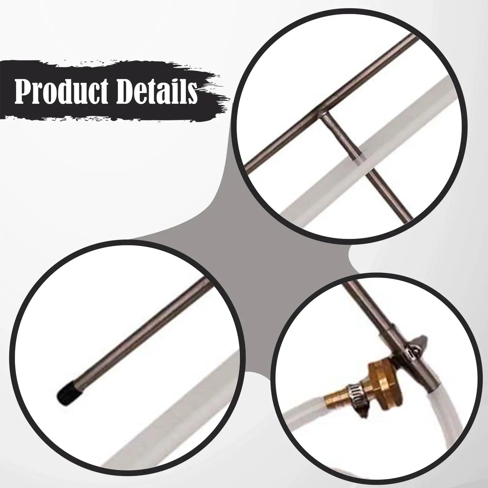 Adjustable Sprinkler Head Sparge Arm 39.5cm Brewing Kit with Splitter for Grain Bed Home Beer Brewer