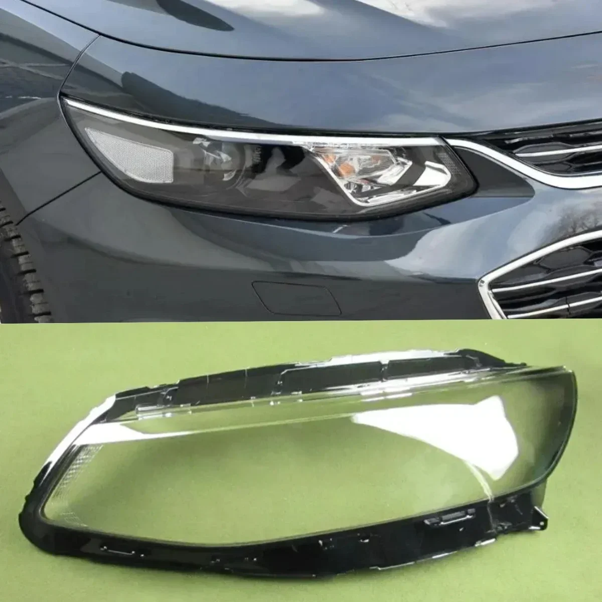 

For Chevrolet Malibu XL Transparent Lampshade Lamp Shade Front Headlight Shell Headlamp Cover Lens Plexiglass 2016 2017 2018