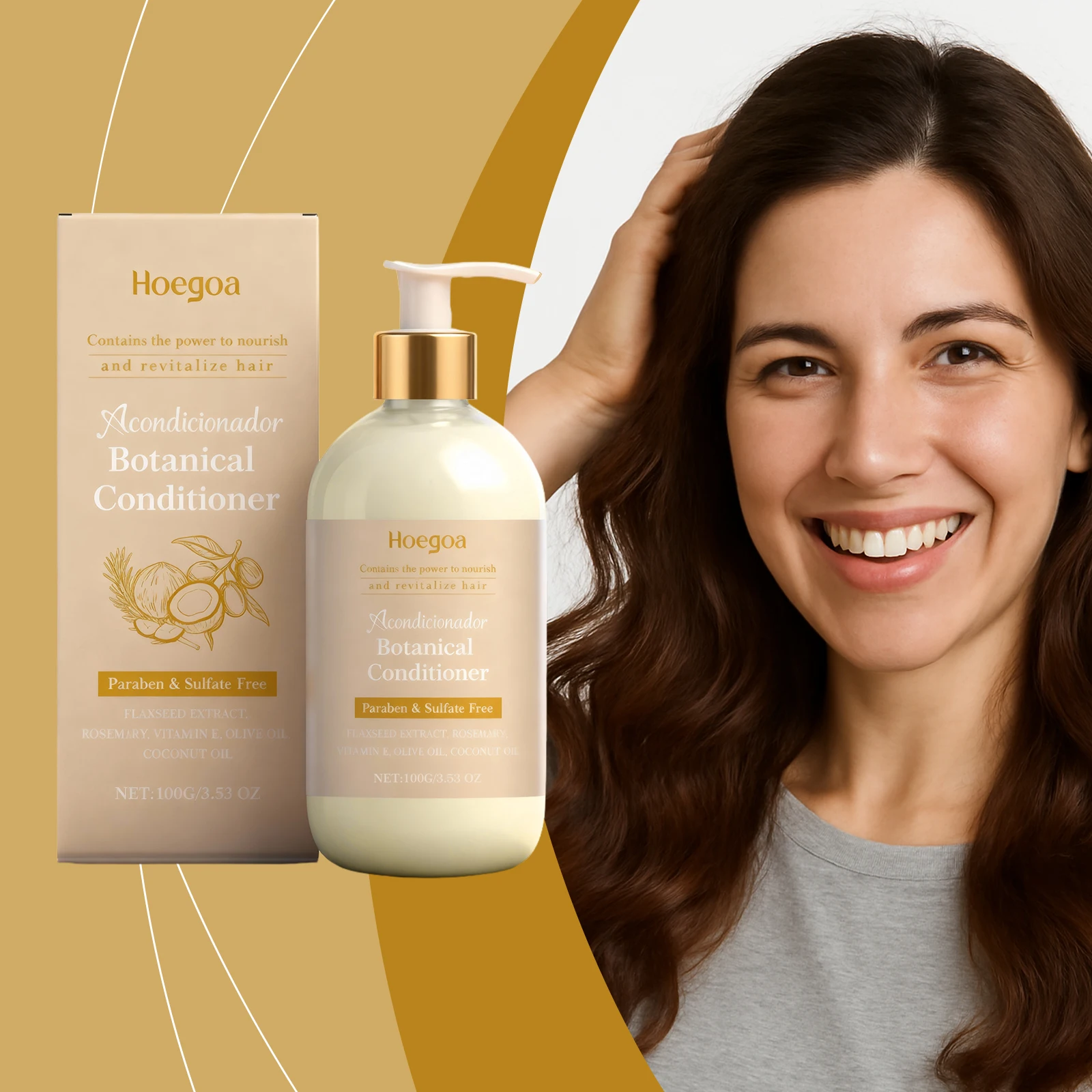 

100g Nourishing And Smoothing Conditioner, Gentle Daily Care To Improve Dry And Frizzy Hair Conditioners