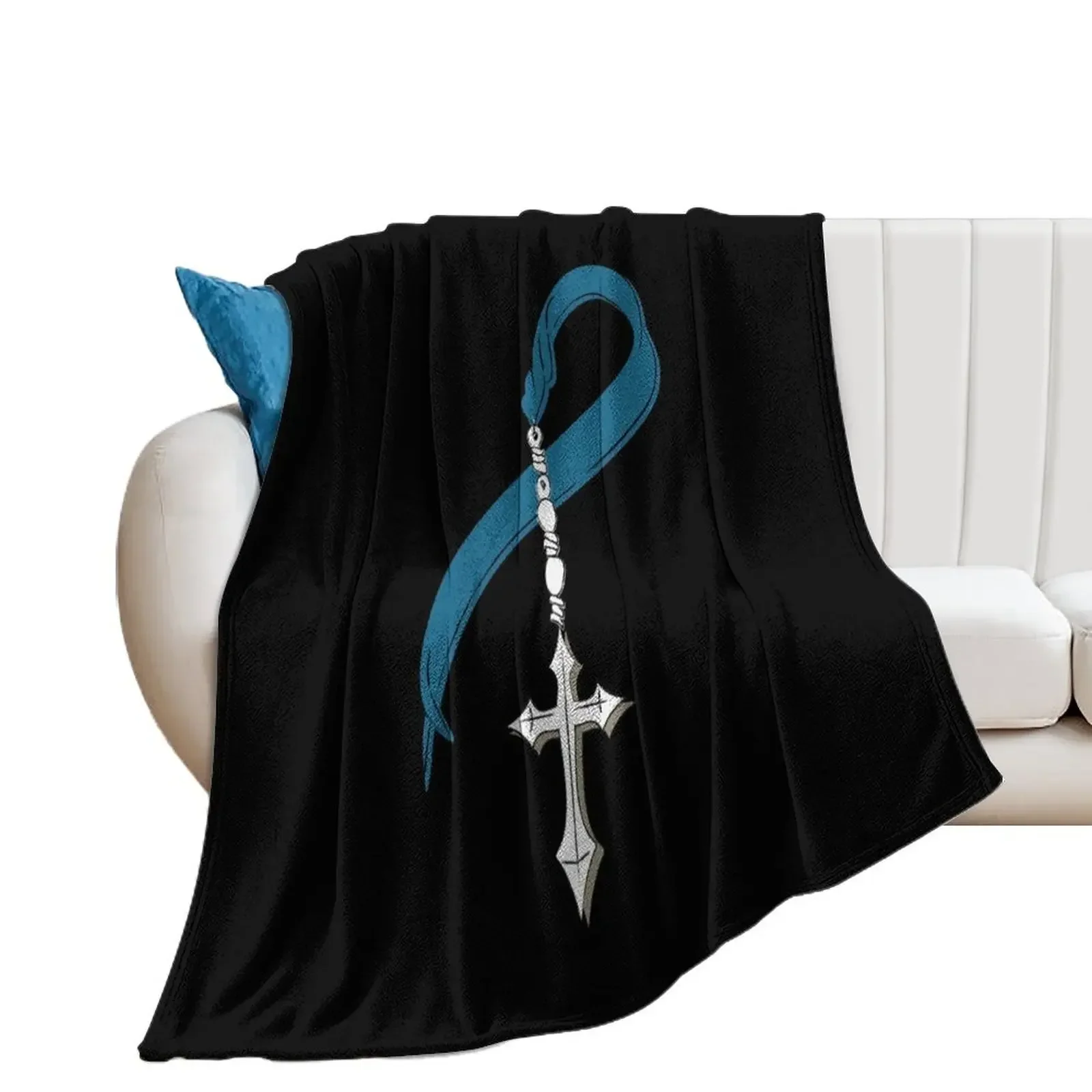 Colon Cancer Warrior Throw Blanket blankets and throws halloween Sofas Blankets