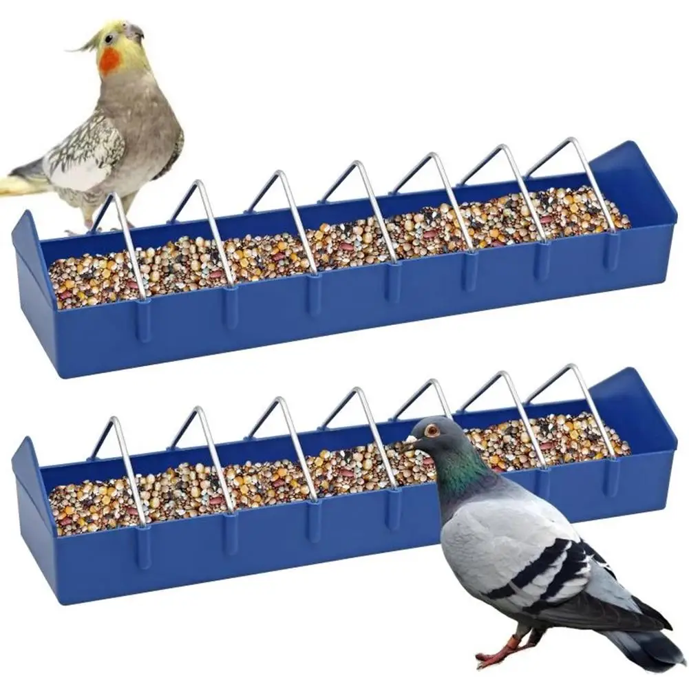 Pigeon Feeder Thickened Removable Splash-proof Large Capacity Feeding Bowl Slot Container Food Dispenser Tool