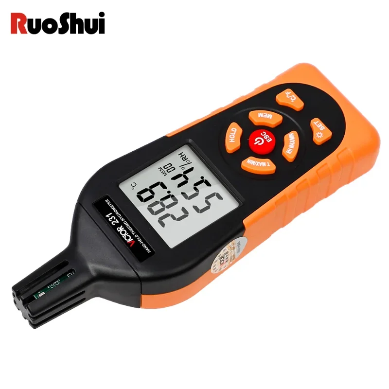 RuoShui 231 Handheld Thermo-Hygrometer New In Mini High Precision Industrial Grade Environment Humidity and Temperature Measure