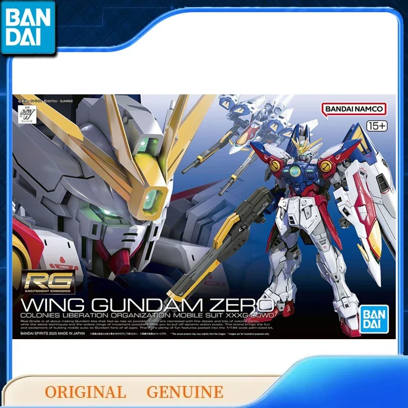 

Bandai Original Genuine RG WING GUNDAM ZERO XXXG-00W0 Action Anime Figures Toys Boys Girls Kids Gift Assembly Model Ornaments