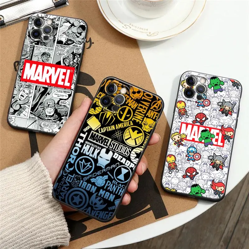 

MARVEL STUDIOS Comic Cartoon Phone Case for iPhone 17 Cases 16 15 14 13 12 Mini 11 Pro Max 16 Plus 17Pro 17E 17 Air 16E XS Cover