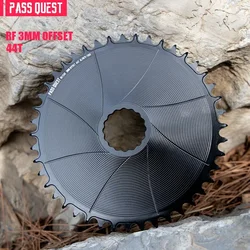 PASS QUEST 3mm Offset MTB Direct Mounted Chainring for E-STON Raceface  Wheel Mountain Bike Wide Narrow Teeth Chainring crankset