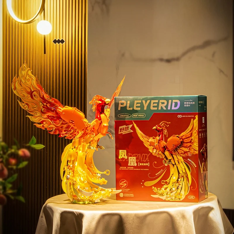 wild-idea-model-building-blos-peaco-swan-phoenix-mythical-beast-children's-toy-gift-assembly-kit-for-boys-and-girls