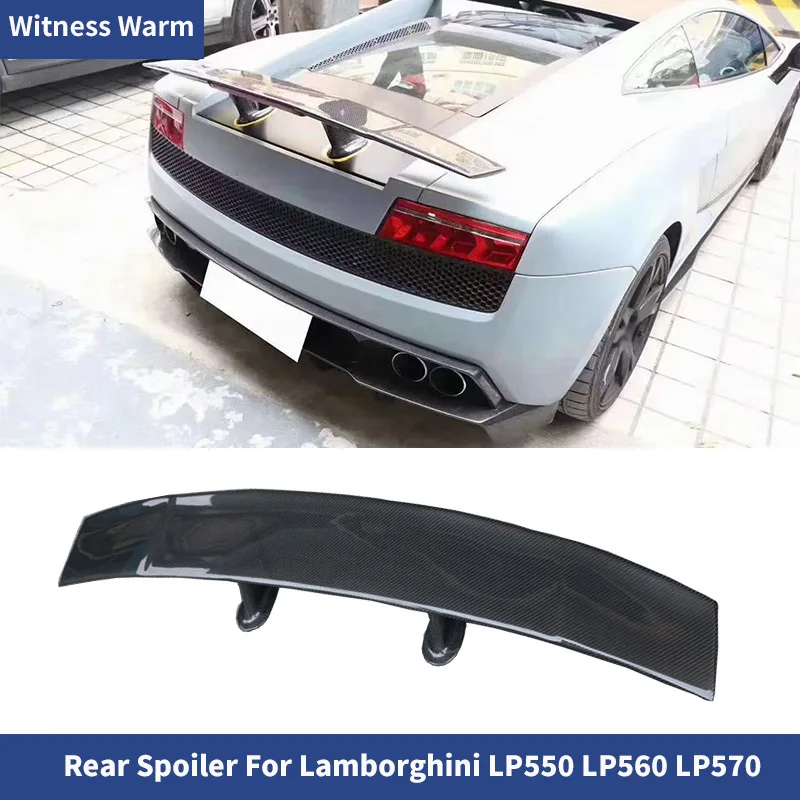 Ailes arrière de course en fibre de carbone, kit de carrosserie, couvercle de coffre, adapté pour Lamborghini Gallardo LP550, LP560, LP570 08-12, Jules Spomicrophone