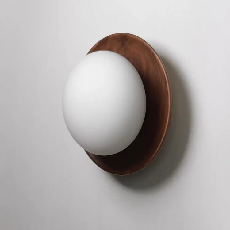 

Cream wind dumplings wall light Japanese retro wabi-**** wind medieval bed and breakfast room bedside entrance balcony light
