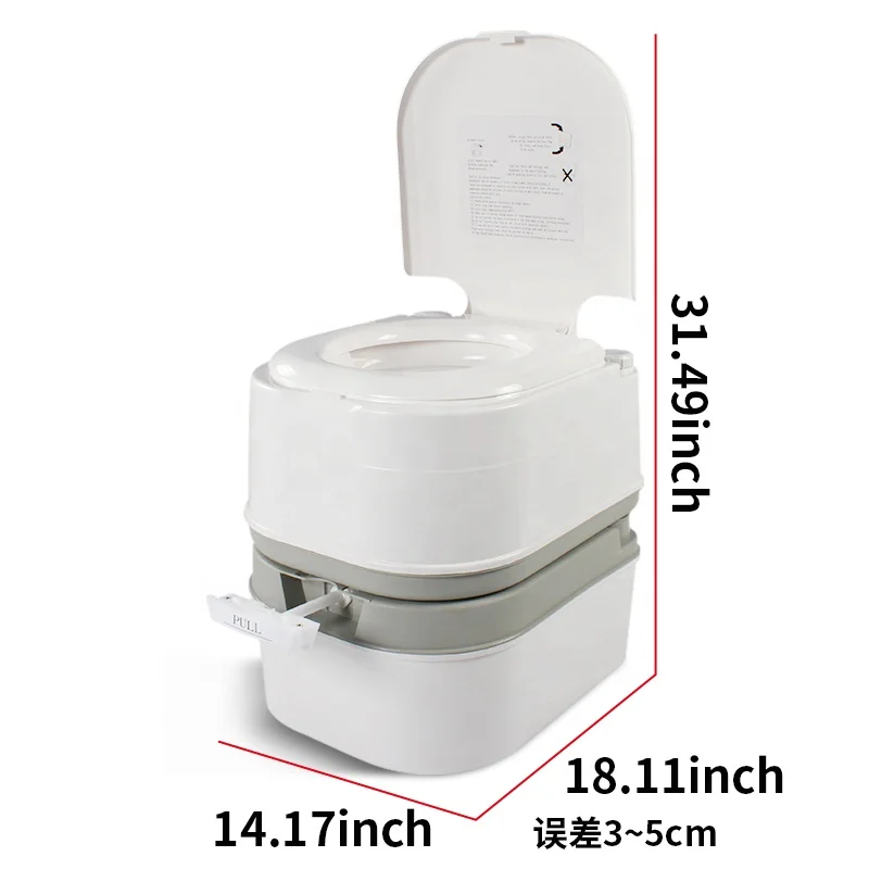 أجزاء القافلة TYTXRV 24L RV المرحاض في الهواء الطلق السفر المرحاض المحمولة مقعد المحمول