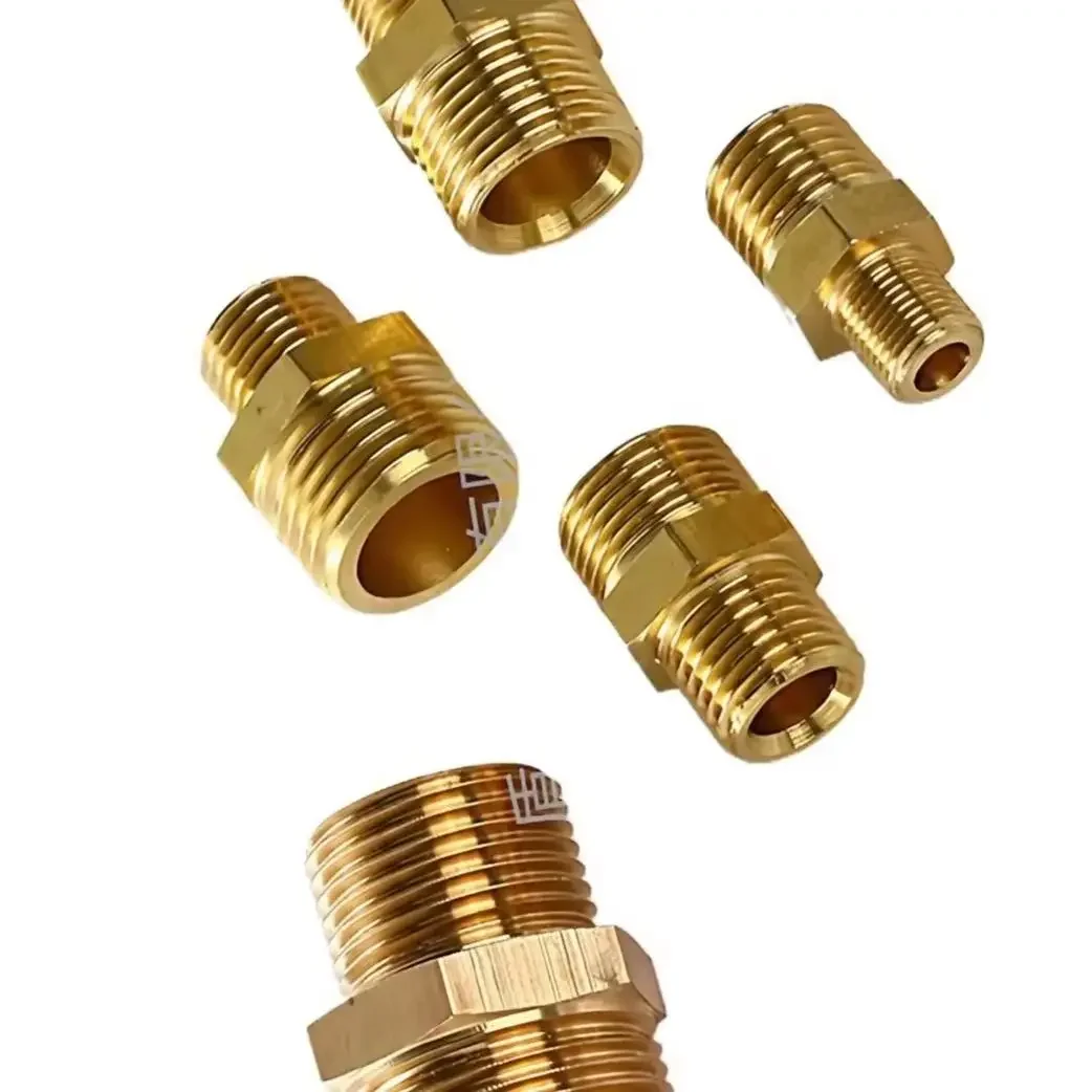 Gasket M3-M4-M5....M27 Metric-Nipple Brass Hex-Reducer Pipe Fitting Joint Adapter Durable Precision-Made Plumbing Coupler