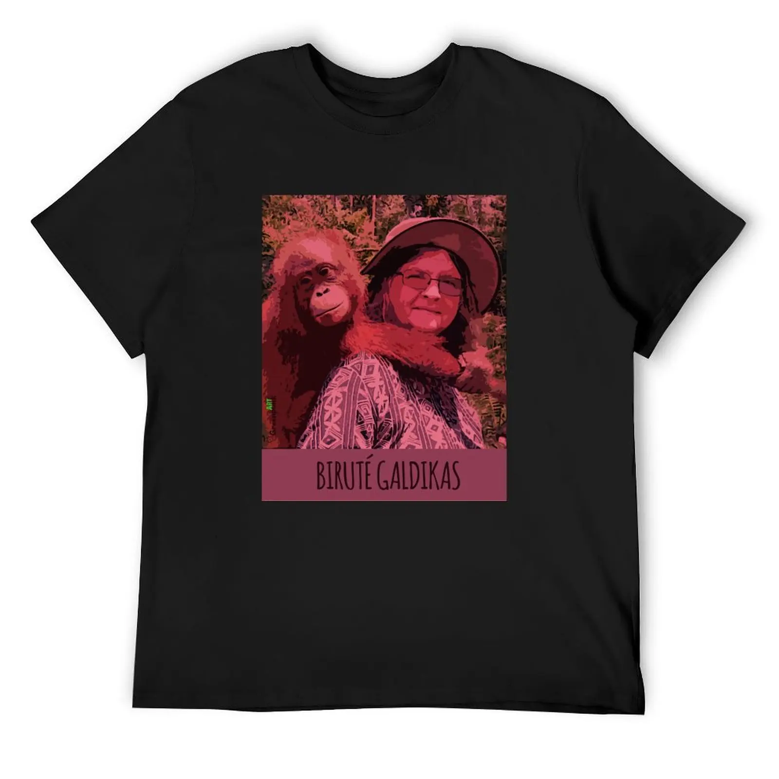 

Biruté Galdikas T-Shirt shirts graphic tee Short sleeve tee animal prinfor boys cute clothes cotton t shirt men