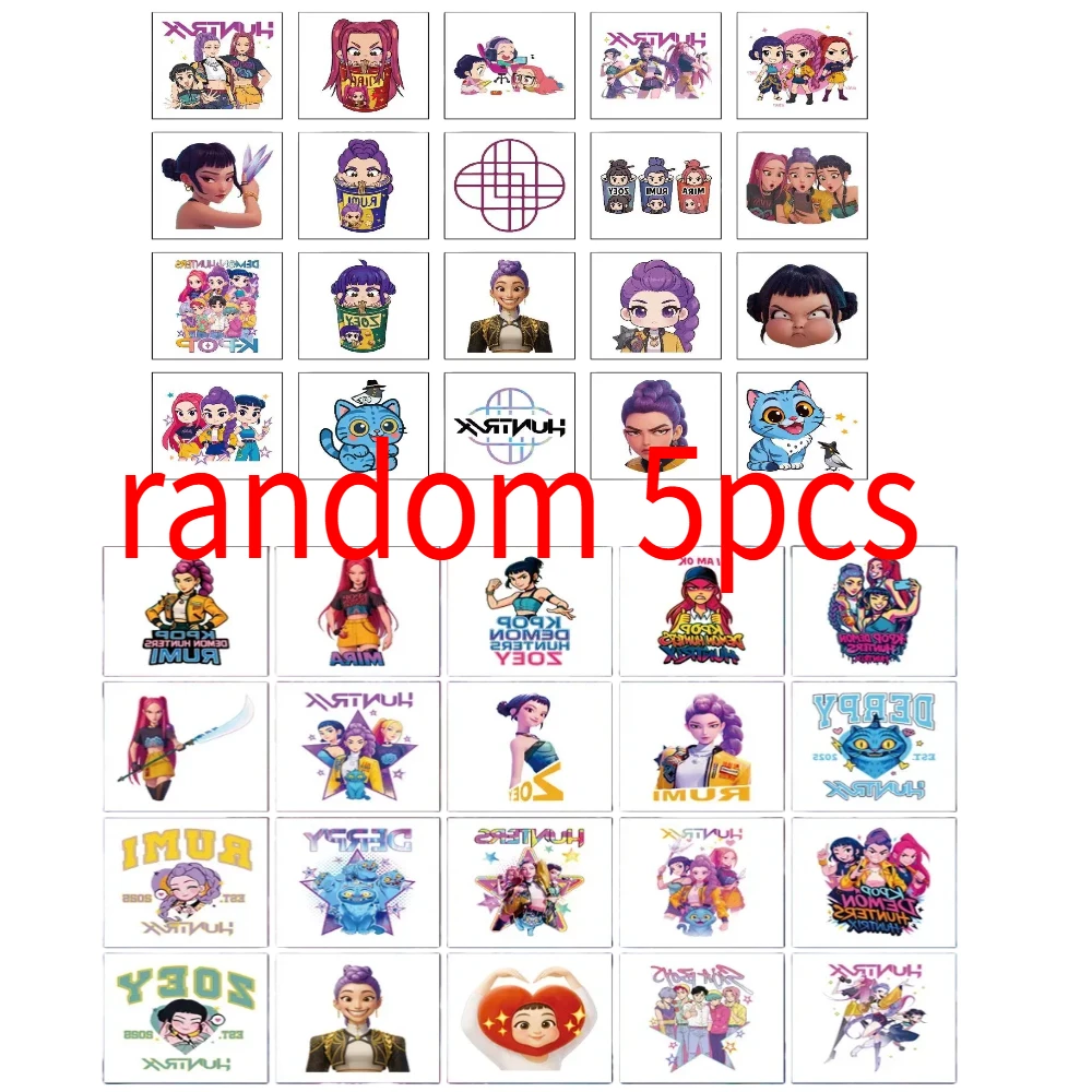 

New1Pcs Temporary Tattoo Sticker Rumi Cute Waterproof Tattoo for Funny Halloween Party Gift