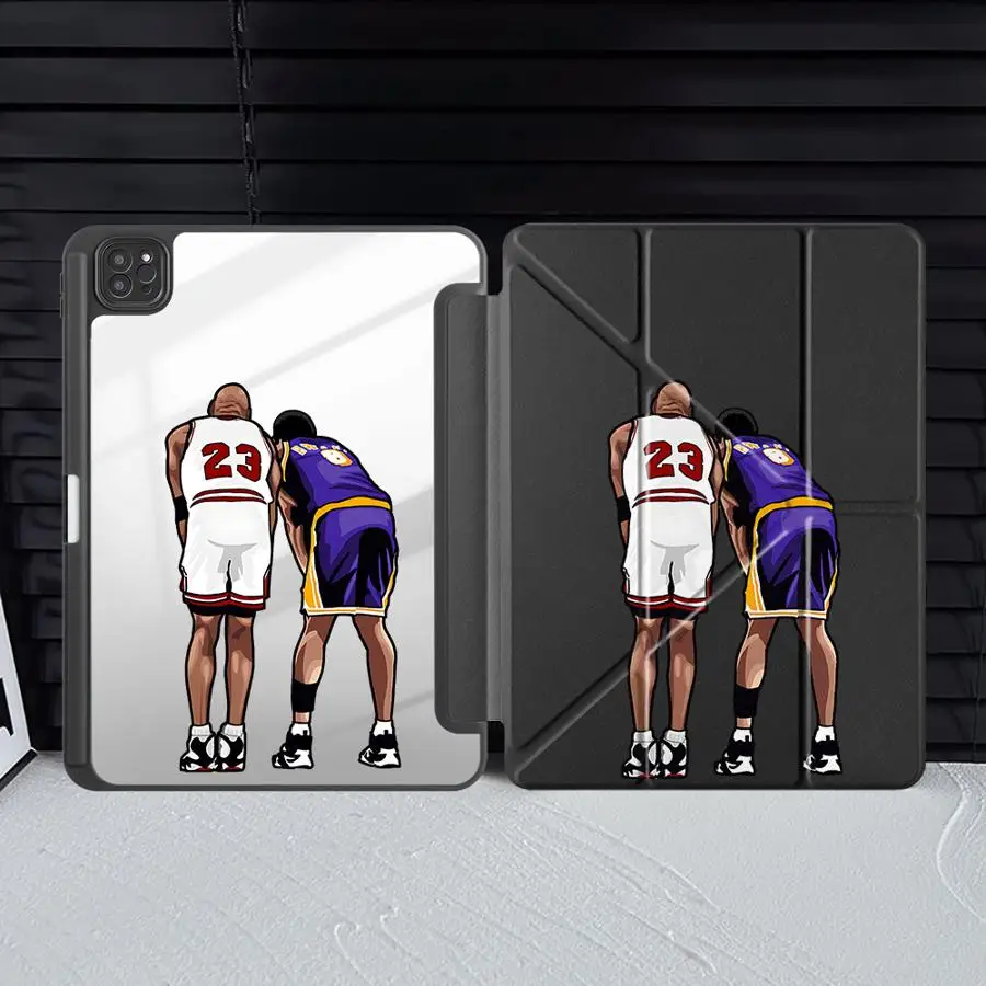 

Чехол-подставка для планшетов iPad Pro 10-го, 7-го, 11-го, 9-го, 8-го поколений, Air 2025, 4, 5, M3, Mini 7, 6, Air M2, 1, 2, M4, Love Basketball 23