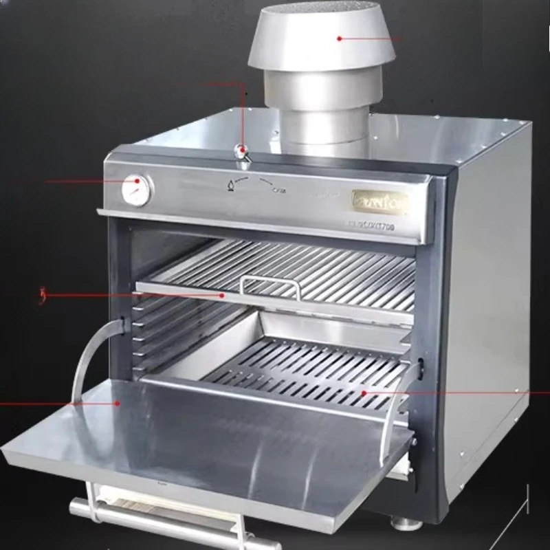 Charcoal oven Cost-effective stainless steel charcoal oven Glass door charcoal oven