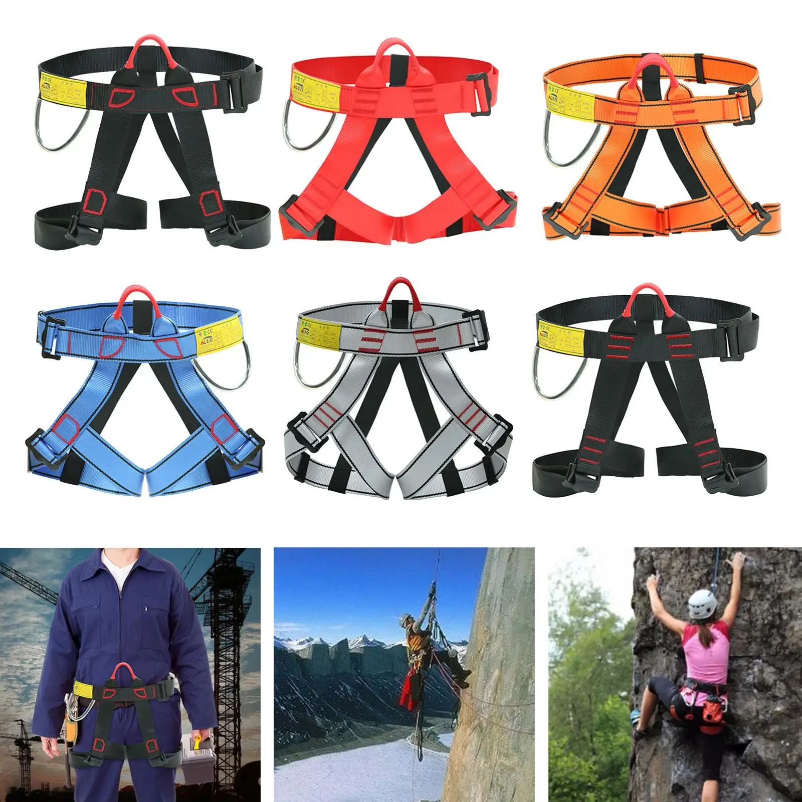 Climbing Straps Waist Gurness Half Body Harness for Climbing Tree Climbing Extension Training Canceling Mountaineering