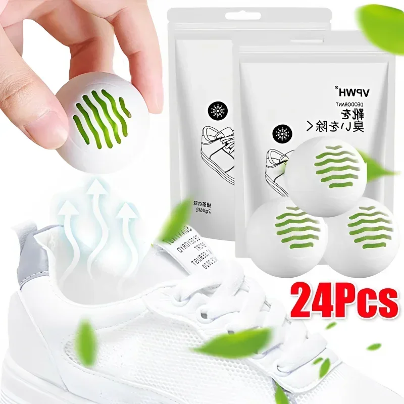 Deodorizer Balls 24/6Pcs Sneaker Perfume Balls for Shoe Gym Bag Locker and Cars Deodorizer Neutralizing Odor Shoe Freshener Ball