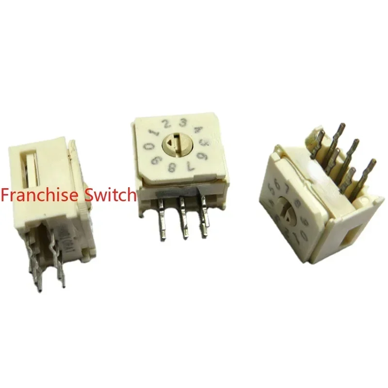 0-9/10 Digits 8421C Digital Encoding Switch Rotary Encoder Positive Code 3:3 Side Adjustment