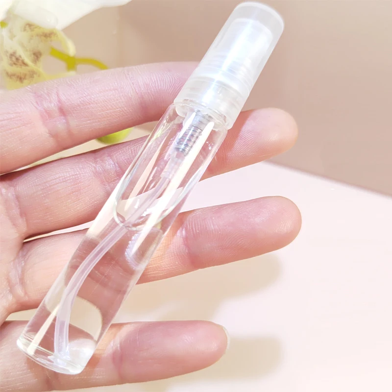 10pcs Mini Clear 2ml 3ml 5ml 7ml 10ml Atomizer Fine Mist Empty Glass Bottle Spray Refillable Fragrance Portable Perfume Vials