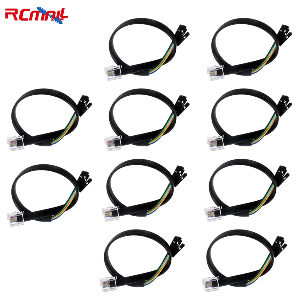 

10PCS Dupond Wire Jumper Cable Female to 6P Connector Crystal Head for For BBC micro:bit microbit LEGOed EV3 Robotbit Rosbot