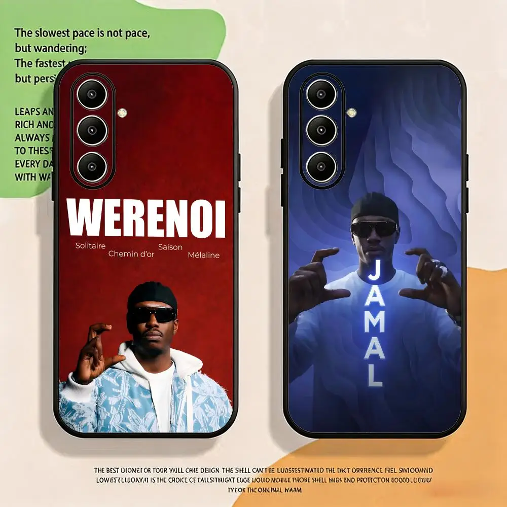 Hot Fashion cool werenoi rapper Phone Case For Samsung Galaxy S26 S25 S24 S23 S22 S21 S20 Plus Ultra Note20 Soft Black