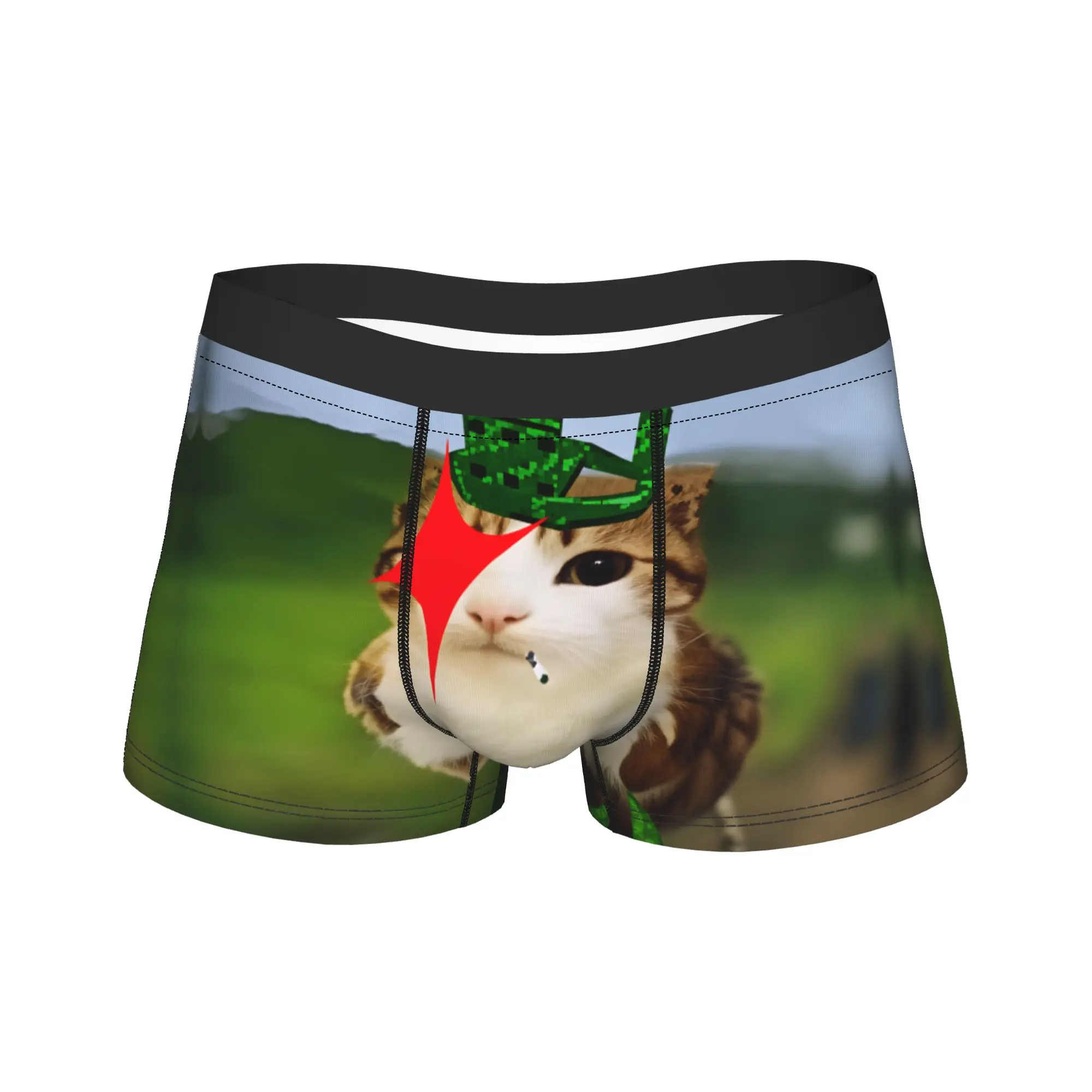 A New Soul Meowl Cat Owl (3) Underwear  Custom DIY Boxershorts High Quality Man Underpants Classic Shorts Briefs Gift Idea