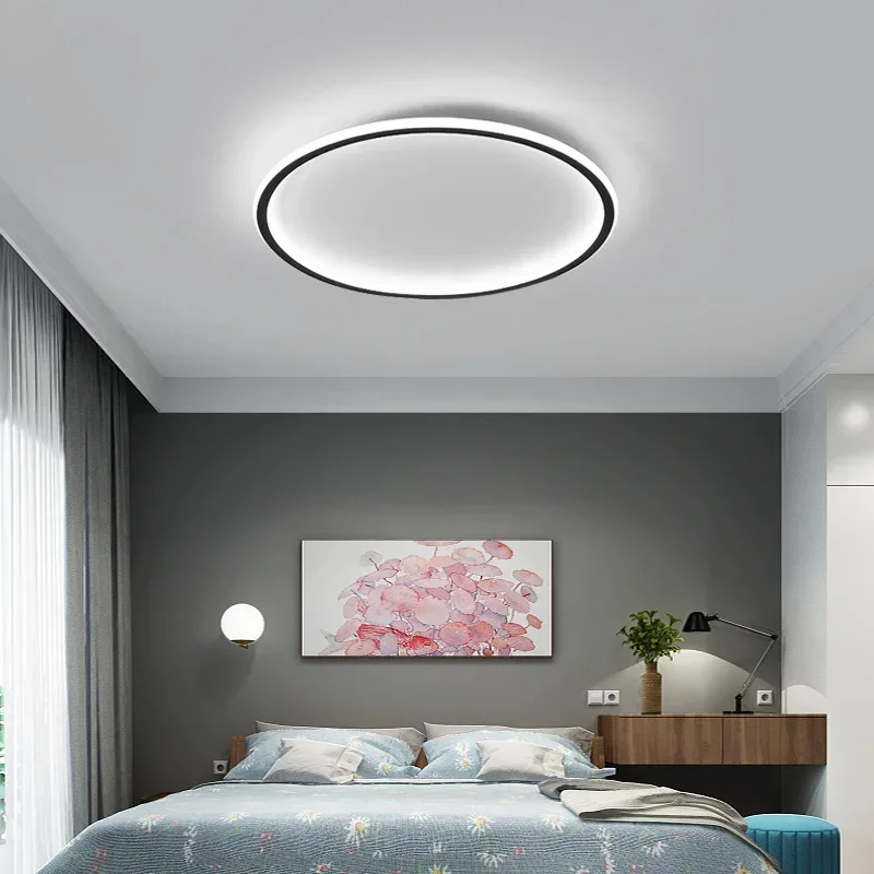 Modern LED Ceiling Lamp Chandelier for Living Dining Room Study Bedroom Aisle Balcony Home Decor Remote Control Lighting Fixture