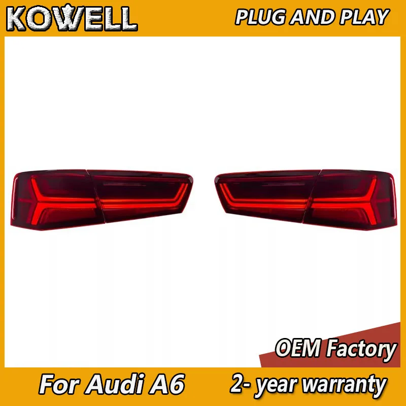 

Car Styling for Audi A6 Tail Lights 2012 2013 2014 2015 for OEM A6 Tailights DRL Fog Brake Turn Signal Reversing