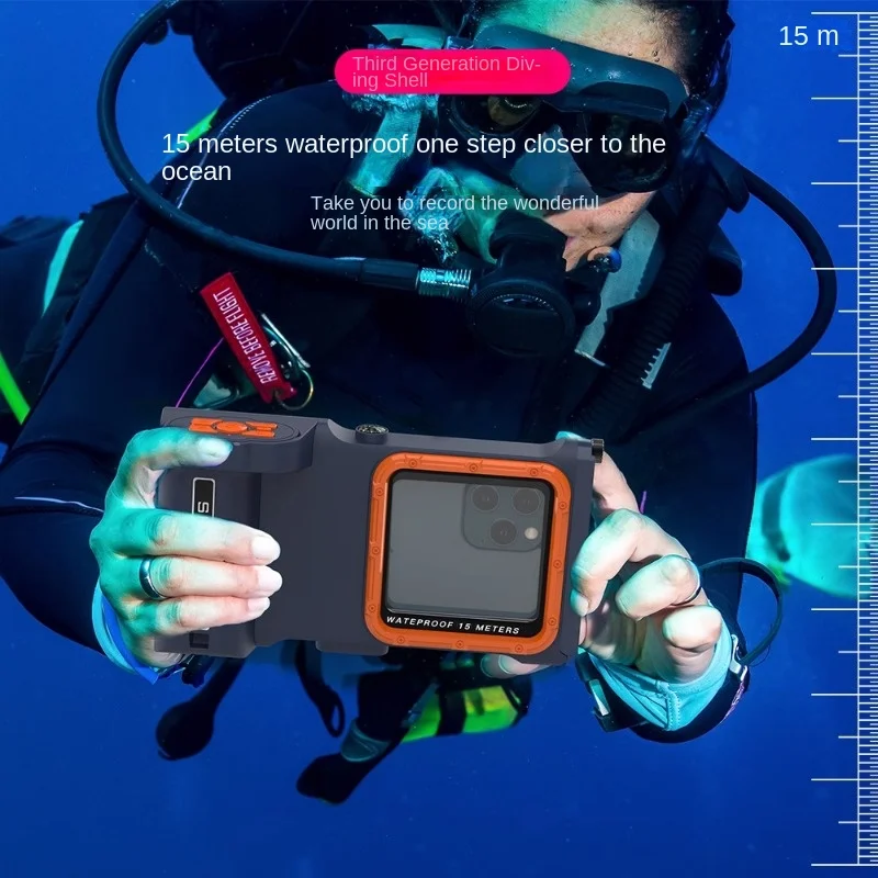 Snorkeling waterproof case diving mobile phone case rafting universal bluetooth underwater camera