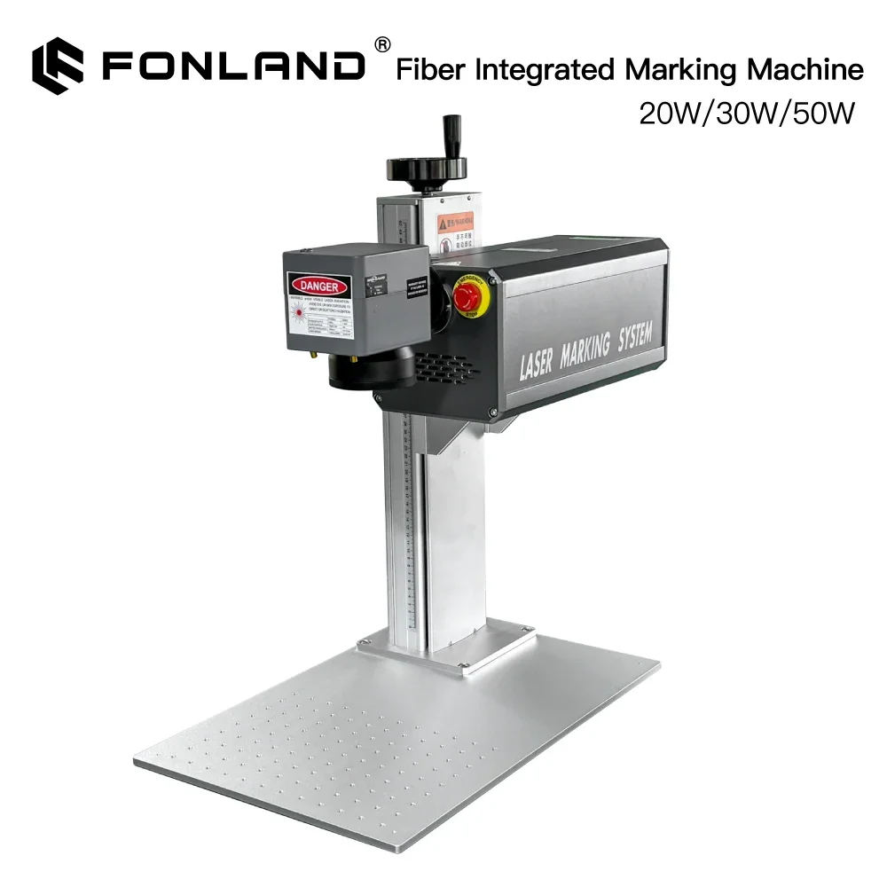 Fonland Fiber Laser Engraver Marking Machine 20W 30W 50W 1064nm Integrated Structure Body Design Marking Machine CNC Design