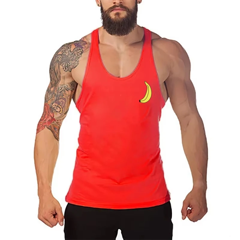 New Summer Men's Gym Tank Top - Cotton Sleeveless Shirt, Casual Fashion Fitness Stringer for Bodybuilding Workout Training