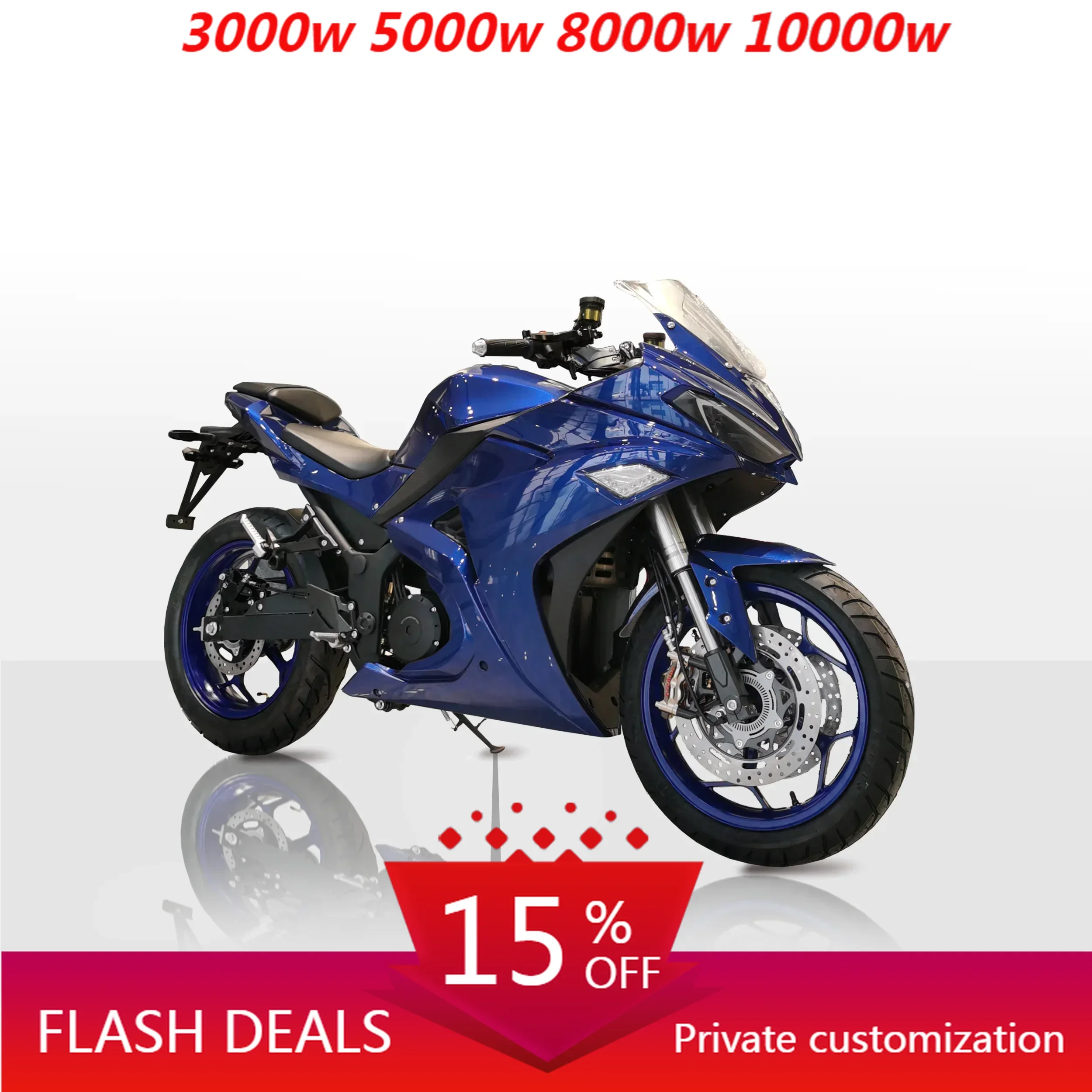 

JUFENG Motorcycle Hot-Selling 72V Lithium Wide Tire 130KM/H Fast Speed 240km Electric Racing Motorcycle