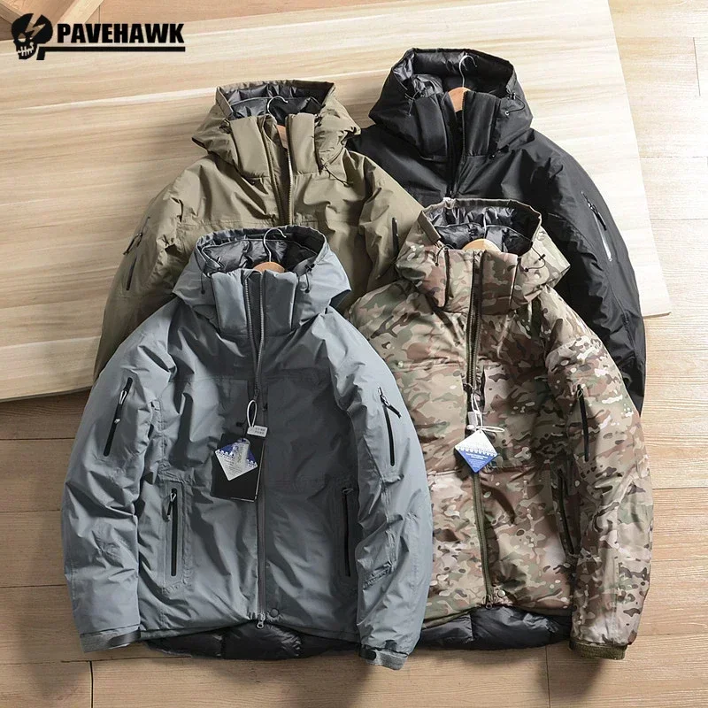 Mens Snow Parkas Hooded Windproof Waterproof Brand Down Jacket High Quality Winter Parkas Puffer Thicken Outdoors Coats 2023