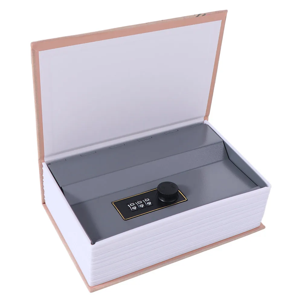 Book Shape Password Security Safe Box Rectangle Anti theft Book Safe Box Analog Dictionary Hidden Dictionary Book