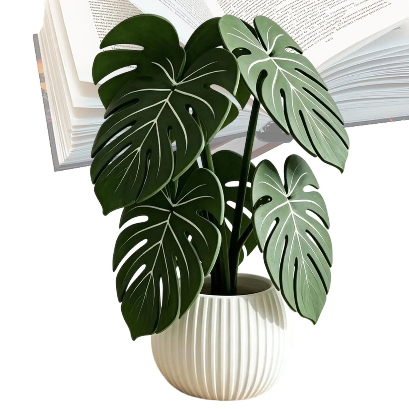 Unique 3D Printed Monstera Non Slip Heat Resistant Pad Plant Coasters Mat for Home Office Living-Room Kitchen Bar Table