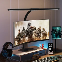 80cm LED Eye protection 36 Watt Super Brightness Desk Lamp  Dimmable  Monitor  4 Color Modes 6-Level Dimmer Timer Power 0ff