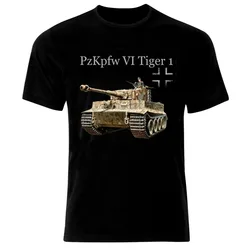 Germany Military Armour PzKpfw VI Panzer Tiger 1 Tank T-Shirt Summer Cotton Short Sleeve O-Neck Men T Shirt New