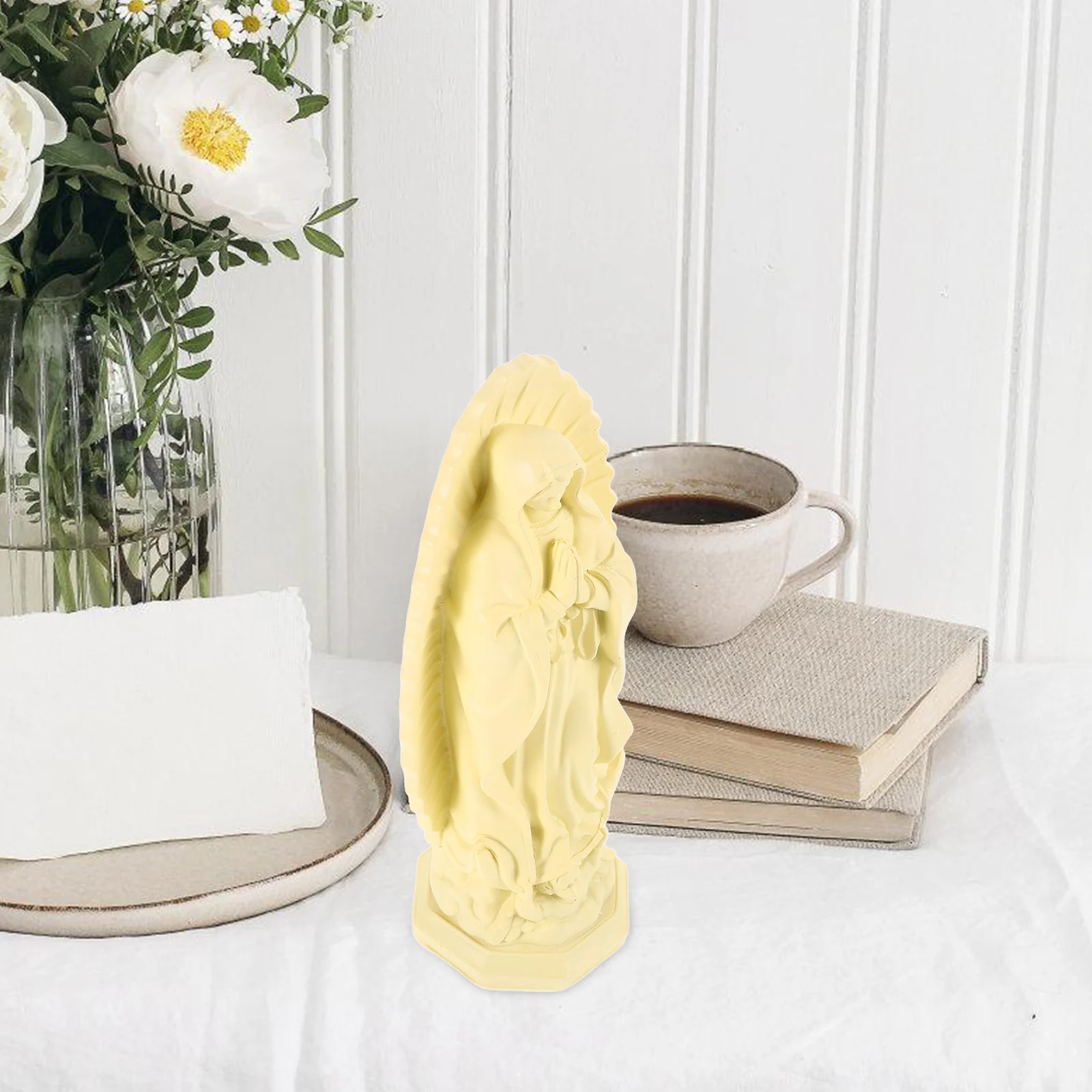 

Virgin Mary Statue Beautiful Indoor Sculpture Entryway Decor Blessed Mother Catholic Marian Sculpture Religious