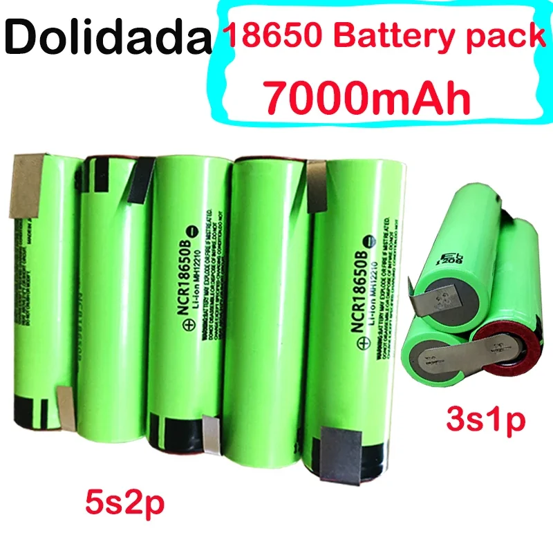 

3s1p 3s2p 5s 2p 8.4 V 3.7 10.8 16.8 18 650 Battery Pack NCR 650B 3500 MAh For Screwdriver Lifepo4