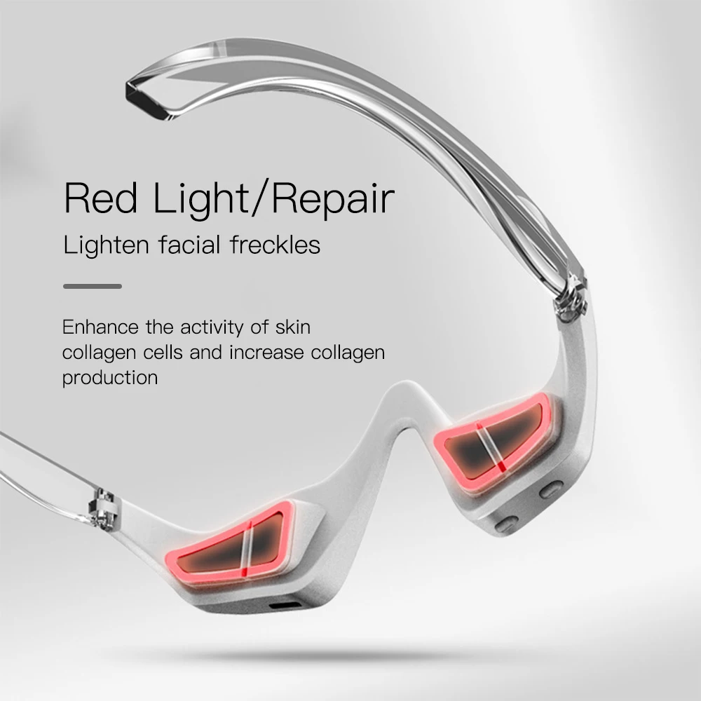 Eye Massager Red Light Theraphy Relieves Eye Fatigue Eyes Massage Glasses Eye Fatigue Relief Massager Beauty Remove Eye Wrinkle