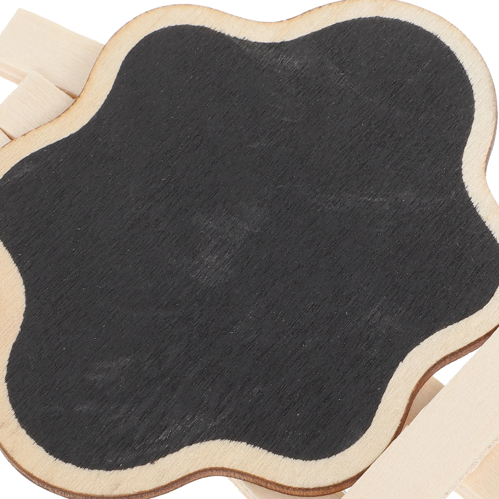 

Small Wooden Blackboard Unique Chalkboard Mini with Stand Reusable Signs Miniature Sturdy