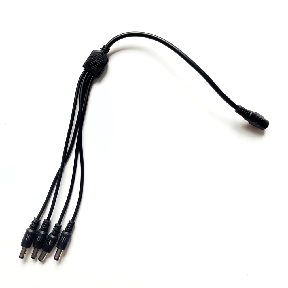 1/2/5PCS 5.5mm 2.1mm 1 To 2/4/8 Way DC Power Splitter Cable 5V 12V Power Adapter Connector Cord For LED Strip Lights CCTV Camera