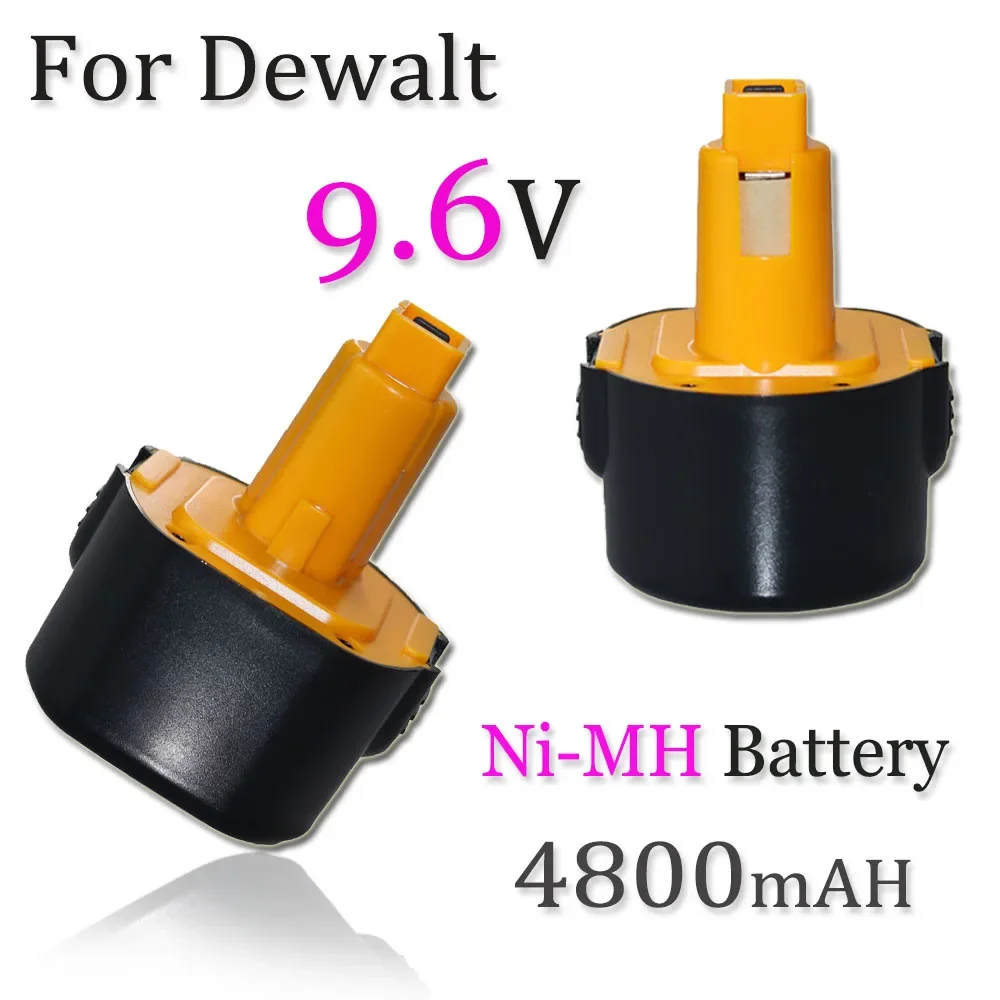 9.6V Ni-MH  4.8Ah Battery for Dewalt DE9036 DE9061 DE9062 DW9060 DW9061 DW9062 EZWA 29 DW050 DW909K DW909 DW902, DW913