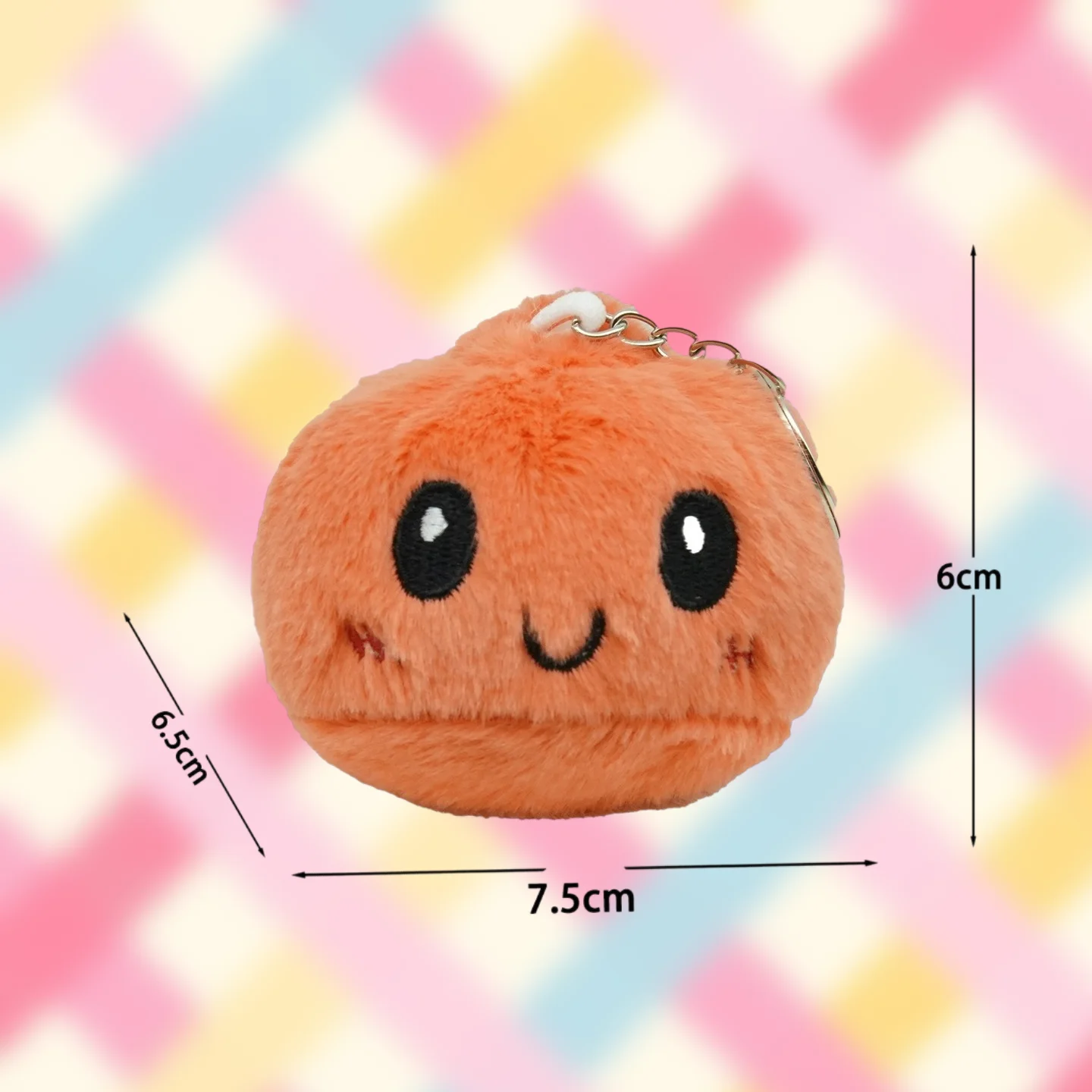 New Cute Steamed Bun Pendant Doll 7-Color Bun Shaped Keychain Colourful Bag Pendant Versatile Simple Daily Birthday Gift