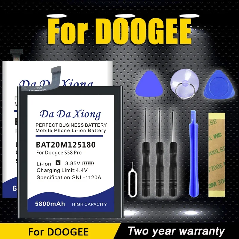 BAT20M125180 BAT16464500 BAT16514300 BAT16464500 Battery For Doogee T5 Y6 N40 S58 X60 X60L S68 S86 S88 S89 S96 Max Pro Lite Plus