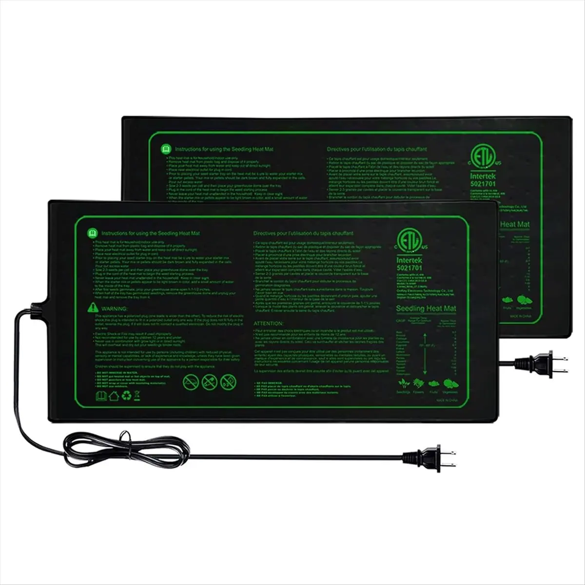COFA Seedling Heating Mat,Warm Hydroponic Heating Mat for Seed Starting,Indoor Gardening,Waterproof Plant Heating Mat US Plug