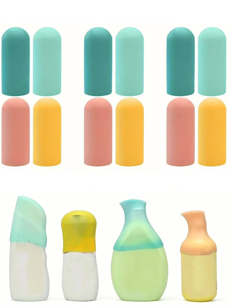 Wiederverwendbarer Elastischer Silikon-Flaschendeckel-Schutz Auslaufsichere Kosmetik-Tube-Abdeckung für Shampoo, Gesichtsreiniger, Zahnpasta