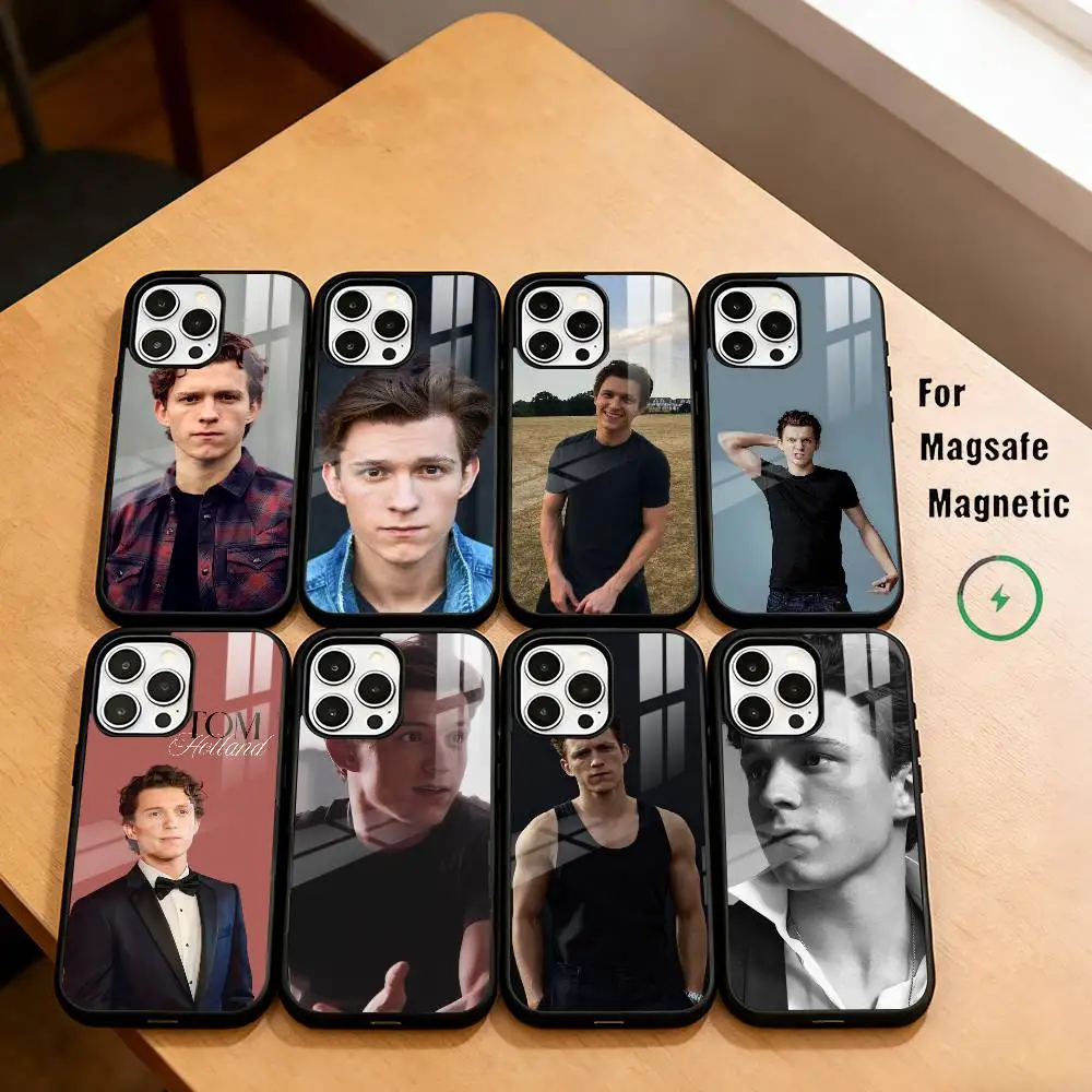 

Youthful Charm Star T-Tom Holland Phone Case For iPhone17,16,15,14,13,12,11 Plus,Pro Magnetic For Magsafe Wireless Charging