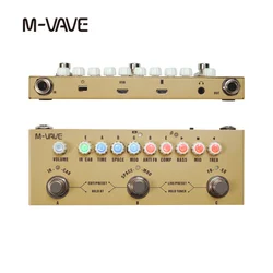 M-VAVE CUBE BABY Delayed Multi-Effects  for Guitar/Bass/Acoustic with 8 Analog and Vocal Reverb Shaker Pedal