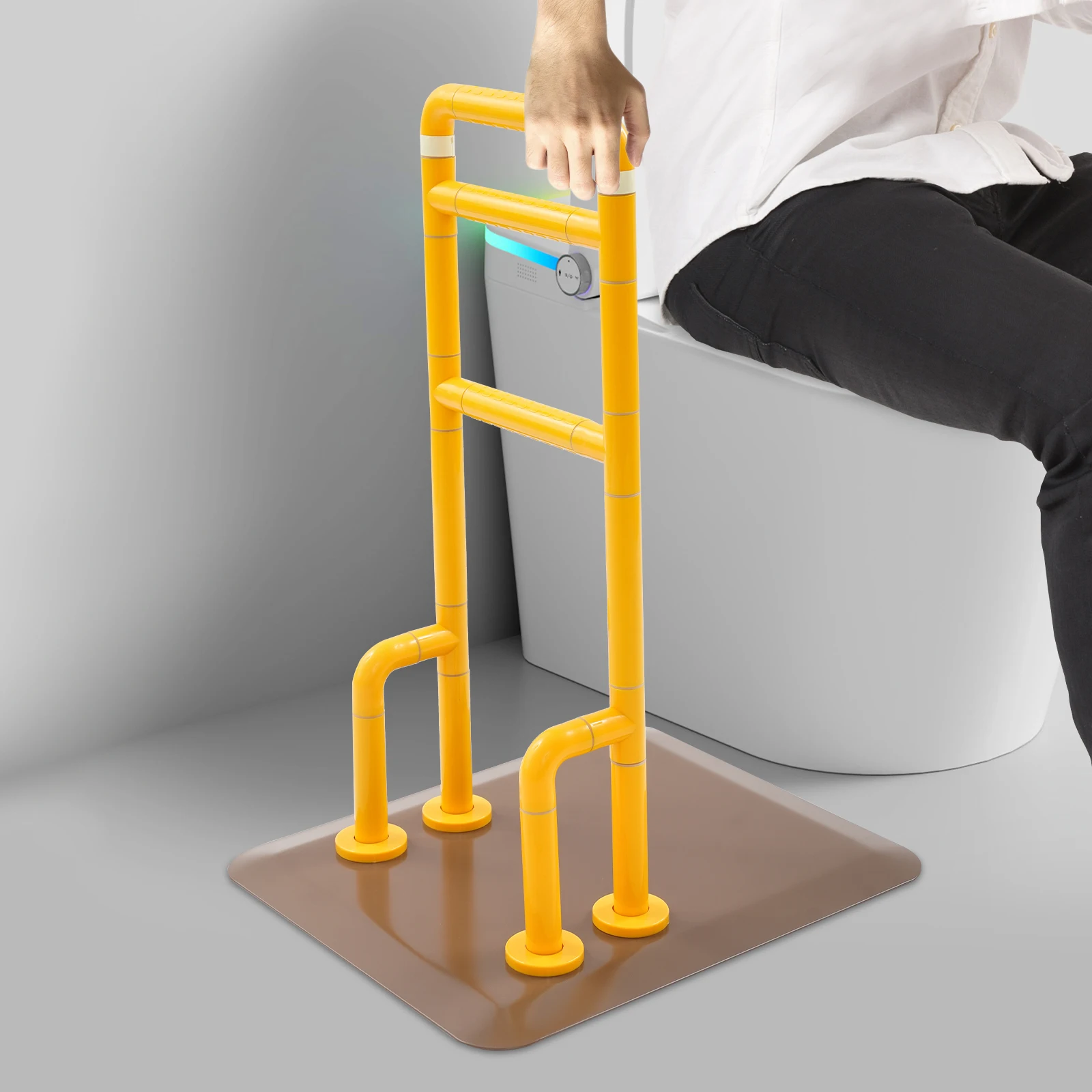 

Carbon Steel Stand Assist: 150kg Load & ABS Anti-Slip Base - Floor-Mounted Lift Aid for Elderly/Surgery Recovery