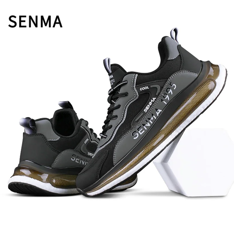 

SENMA Men's Shoes Walking Running Shoes Air Cushion Sneakers Fashion Tennis Breathable Sport Gym Fitness Cross Trainers Shoes